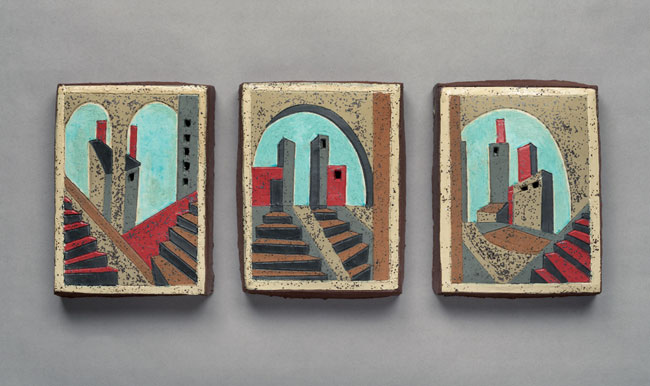 Abstract Fraternal Twin Hilltowns