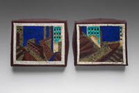 Abstract Fraternal Twin Hilltowns