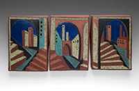 Arch and Stairway Triptych